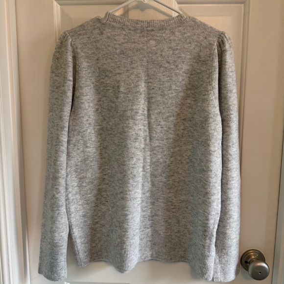 LOFT Light Gray Pullover Sweater - Picture 2 of 5